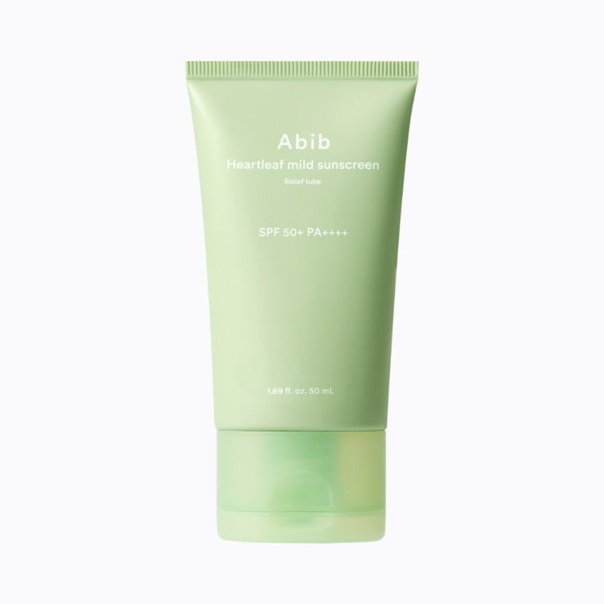 Abib Heartleaf Mild Sunscreen Relief Tube SPF50+ PA++++ 50ml - Daebak