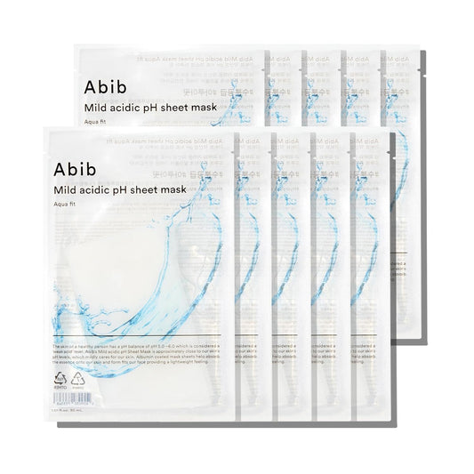 Abib Mild Acidic pH Sheet Mask Aqua Fit 30ml X 10ea - Daebak