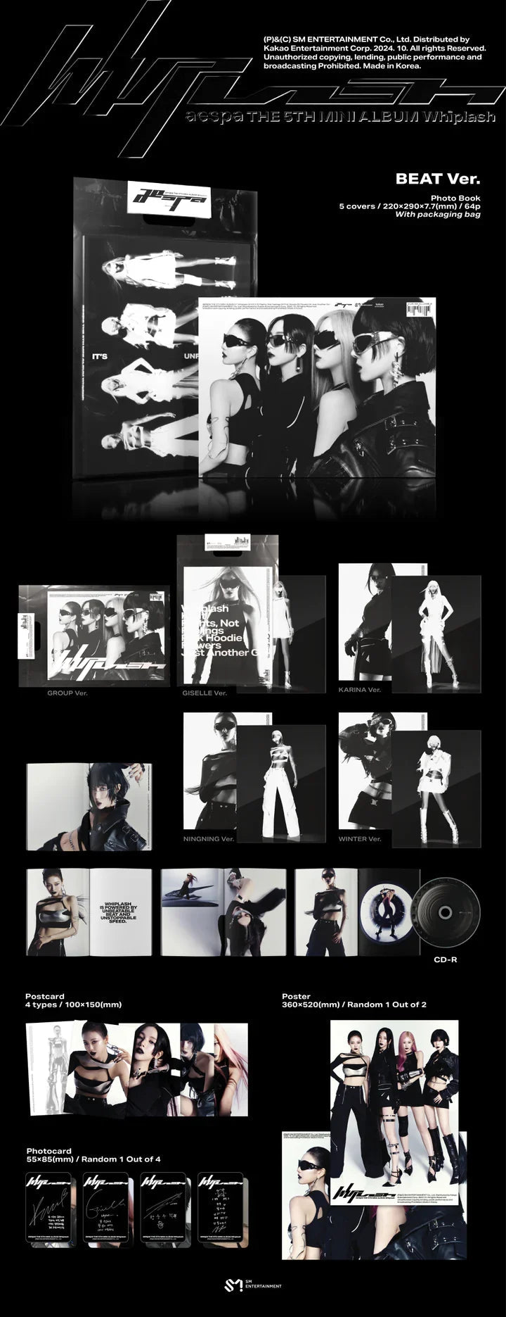 Aespa 5th Mini Album: Whiplash (Beat Version) - Daebak