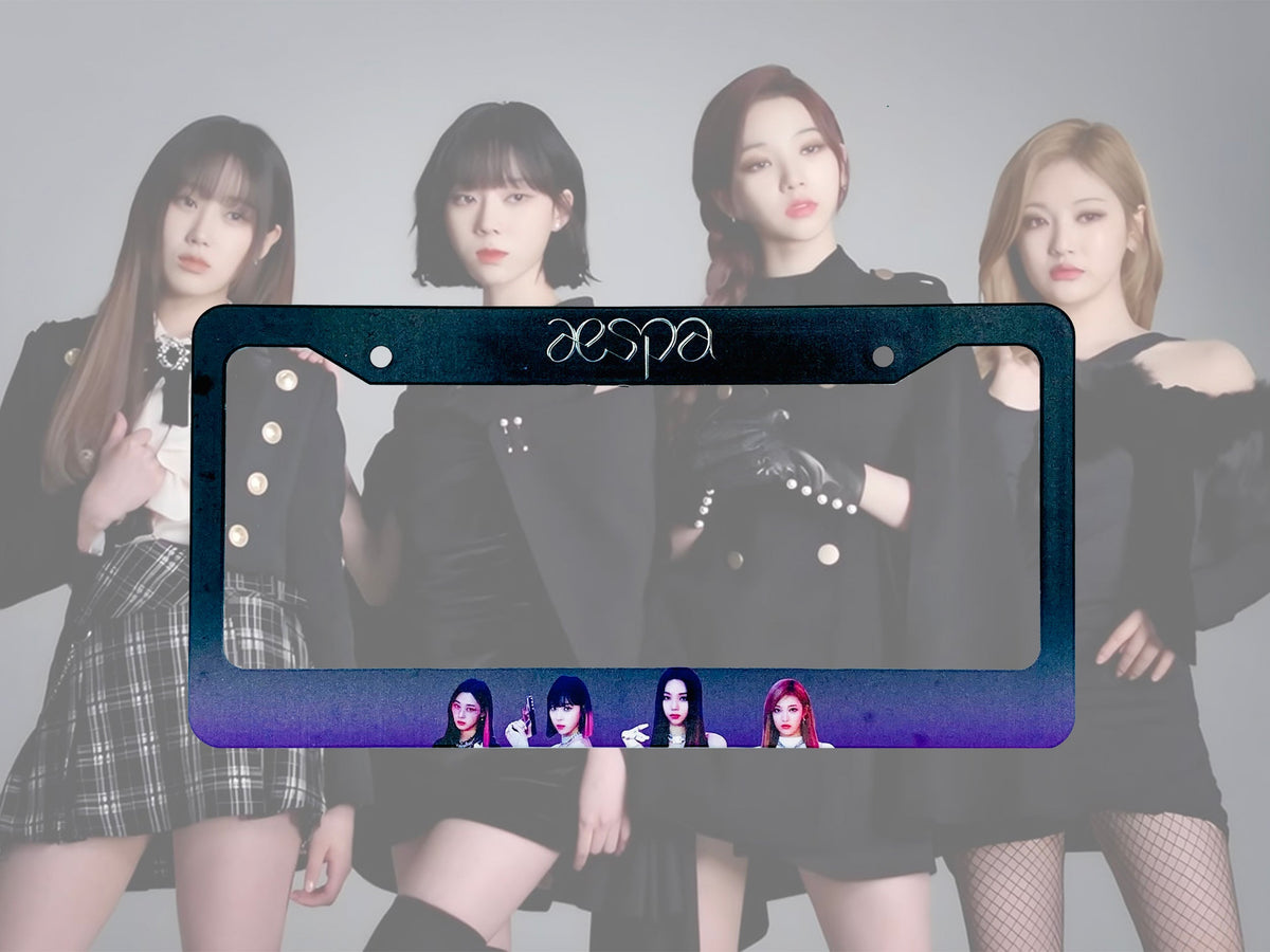 Aespa Kpop License Plate Frame