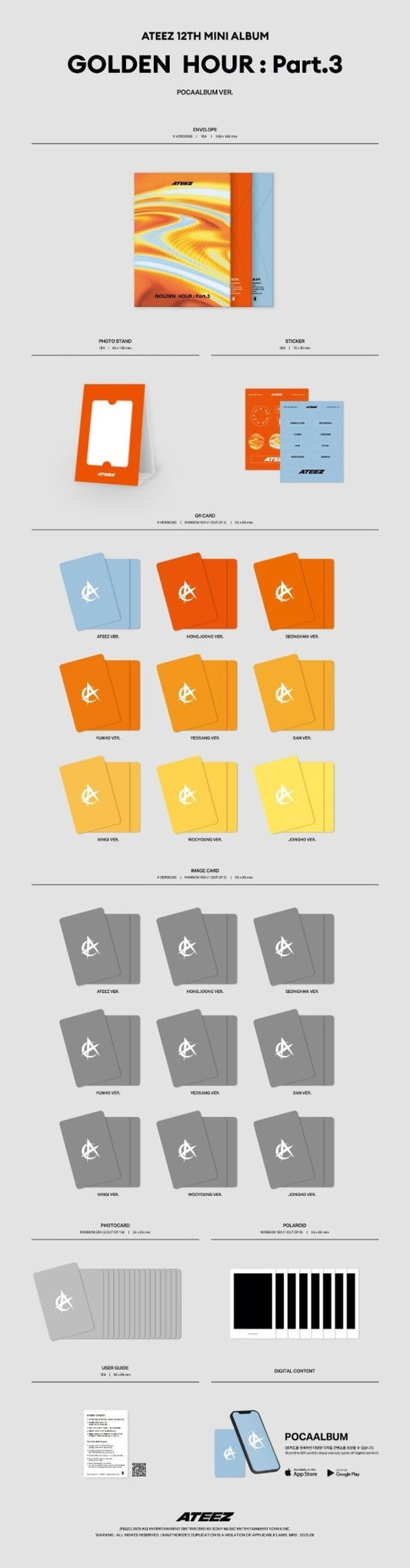 Ateez Golden Hour pt3 Pocaalbum - Daebak