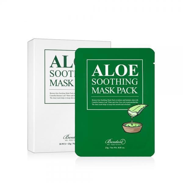 Benton Máscara facial de aloe calmante 23g X 10un.