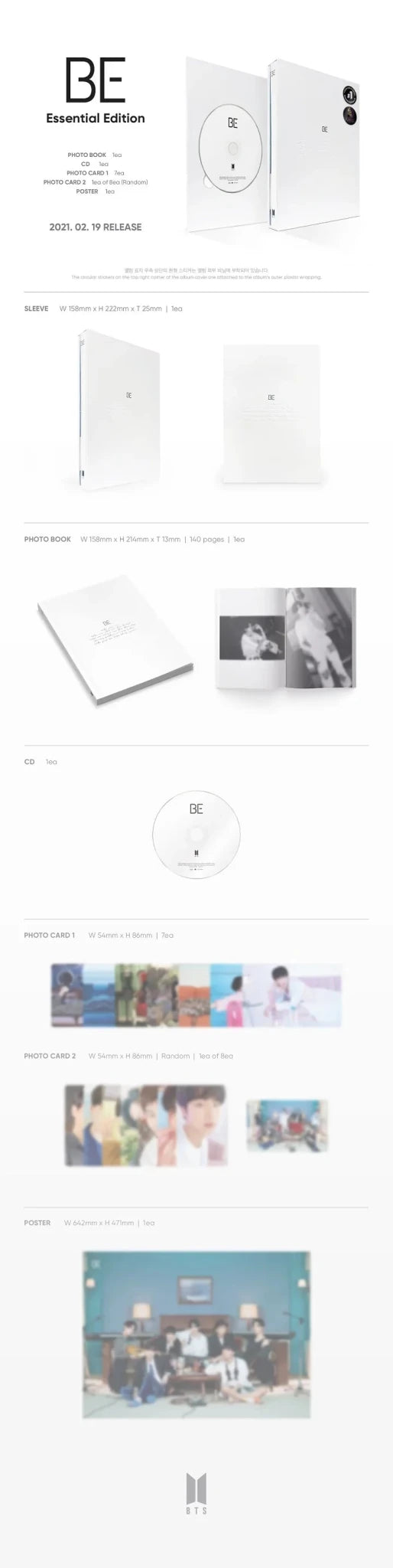 BTS BE Essential Edition - Daebak