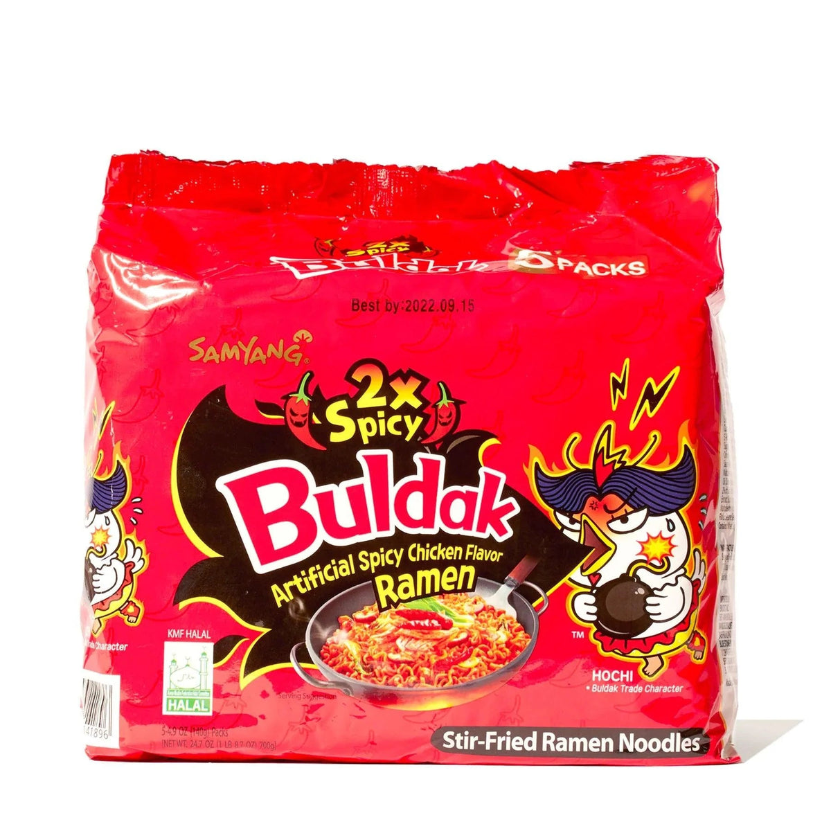 Buldak Ramen 2X Spicy Flavor 5 pack - Daebak