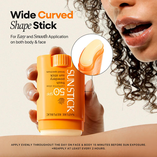 California Aloe Fresh Powdery Sun Stick Broad Spectrum SPF50+ - Daebak