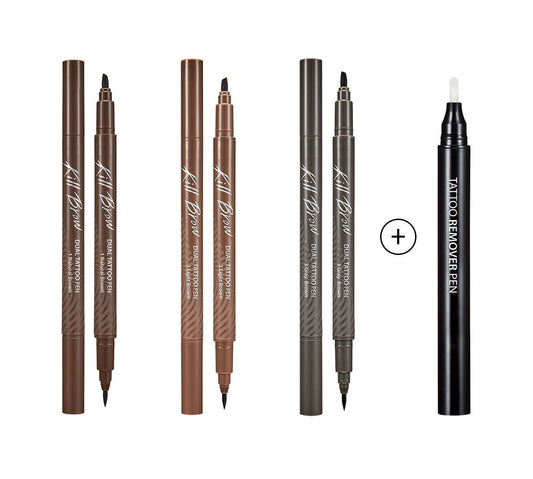 CLIO Kill Brow Dual Tattoo Pen & Remover Pen Set (3 Colors) - Daebak