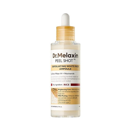 Dr.Melaxin Peel Shot Glow White Rice Ampoule 80ml - Daebak