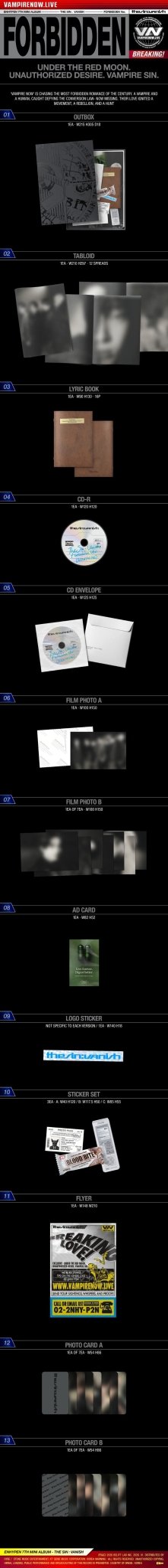 Enhypen 7th Mini Album The Sin: Vanish - Daebak