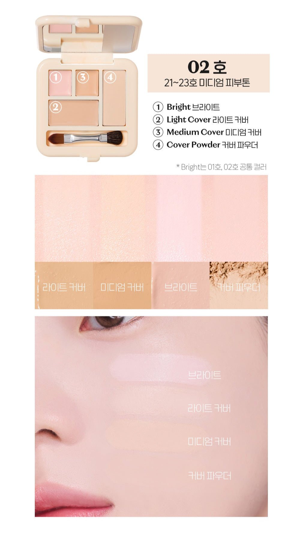 ETUDE Double Lasting Artist Concealer Palette 5.3g - Daebak