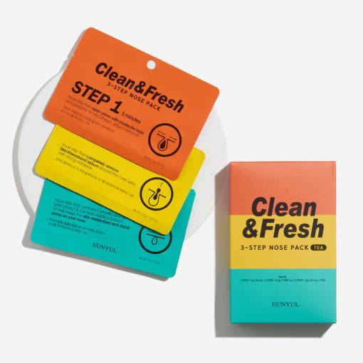 EUNYUL Clean & Fresh Nose Pack (3 Steps) 7ea - Daebak