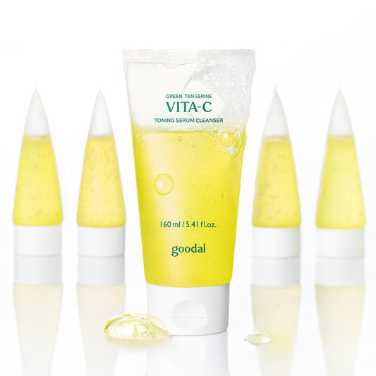 goodal Green Tangerine Vita-C Toning Serum Cleanser 160ml - Daebak