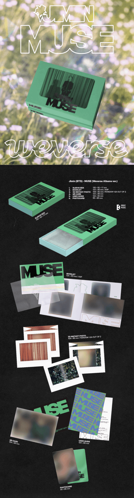 Jimin of BTS 2nd Album Muse (Weverse album version) - Daebak