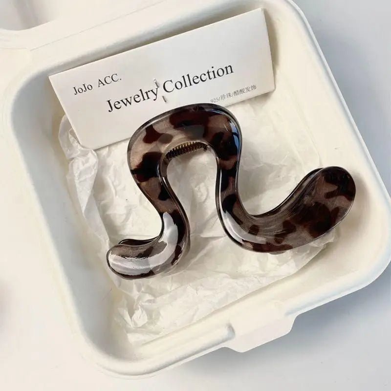 ⚑Korean Simple Matte Hair Clips Retro Geometric Claw Clips Elegant Premium Half-Up Hair Clips Shark Clip - Daebak