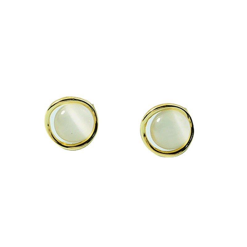 Korean Style Sense Of Design Niche Stud Earrings - Daebak