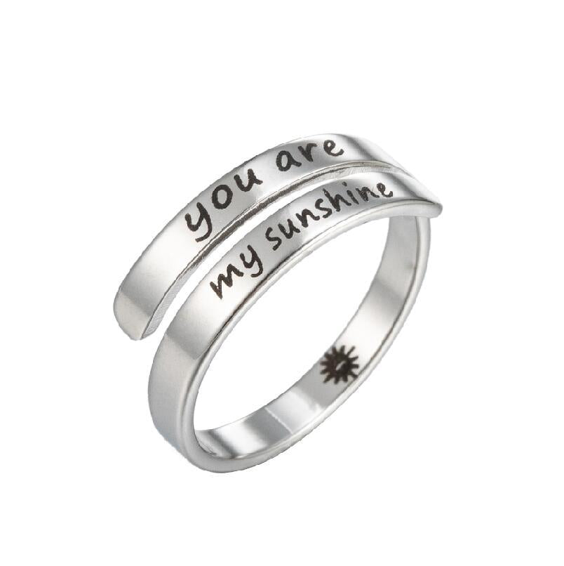 Korean Style Stainless Steel Letters Niche Retro Distressed English Double Bracelets - Daebak