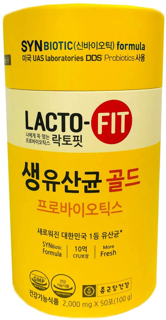 LACTO-FIT ProBiotics Gold (1 Pack, 2,000mg x 50EA) - Daebak