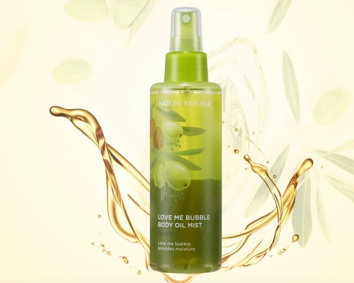 Love Me Bubble Body Oil Mist - Olive - Daebak