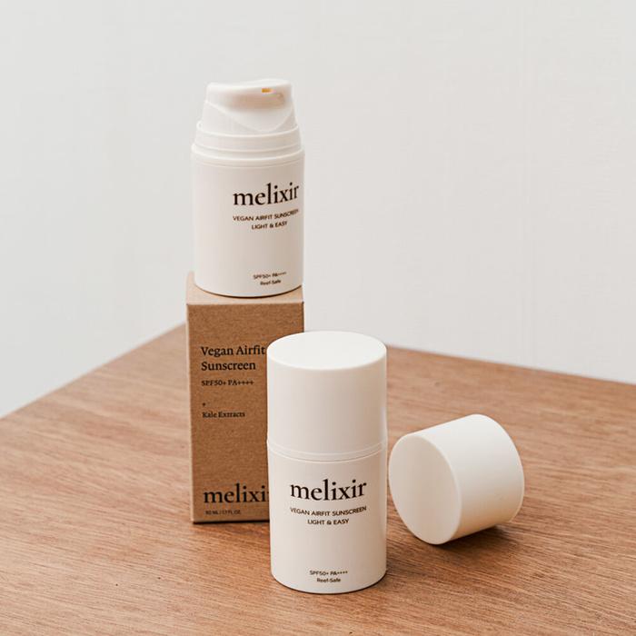 melixir Vegan Airfit Sunscreen SPF50+ PA++++ 50ml - Daebak