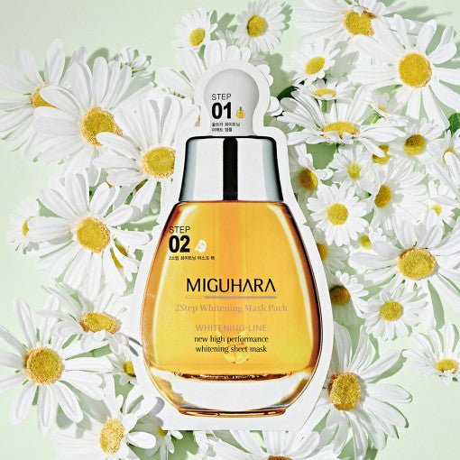 MIGUHARA 2 Step Whitening Mask Pack Origin 1.7ml + 25ml - Daebak