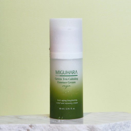 MIGUHARA Green Tea Calming Essence Cream Origin 80ml - Daebak