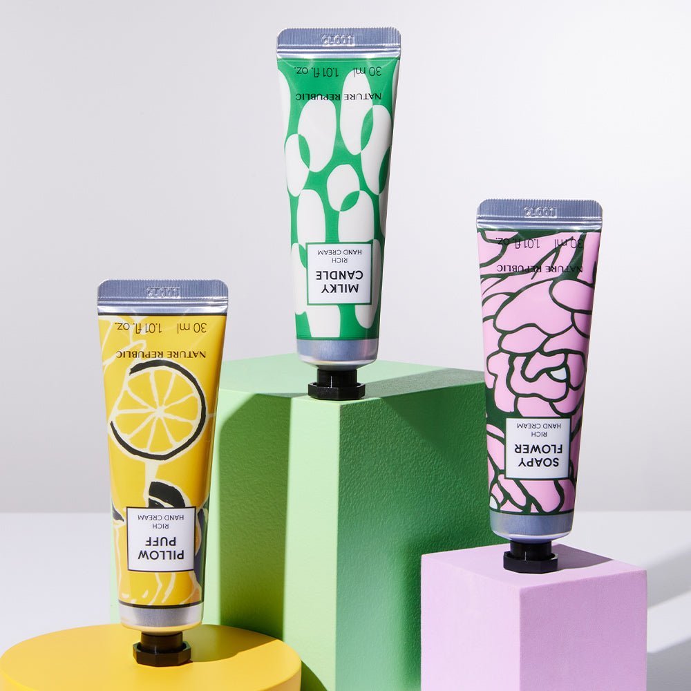 Nature Republic Hand & Nature Rich Hand Cream Soapy Flower - Daebak