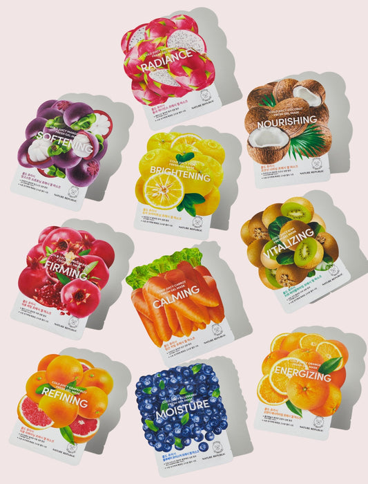 Nature Republic Cold Juicy Fresh Gel Mask Sheet Orange Energizing