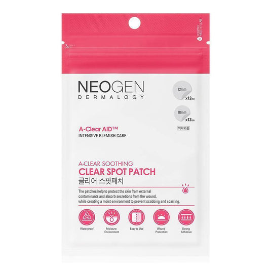 NEOGEN A-Clear AID Soothing Spot Patch, 24 COUNT (1 PACK) - Daebak