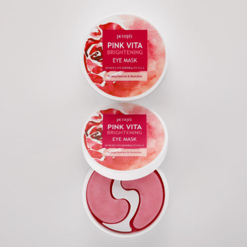 Осветляющая маска для глаз PETITFEE Pink Vita 70g (60 патчей)