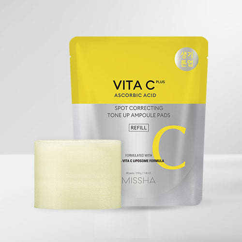 MISSHA Vita C Plus Spot Correcting Tone Up Ampoule Pads 210 г/80 дисков (сменный блок)