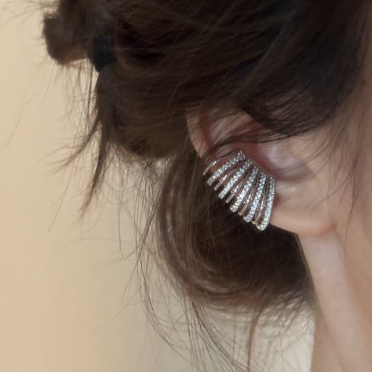 Real Gold Electroplated Zircon Korean Style Earrings - Daebak