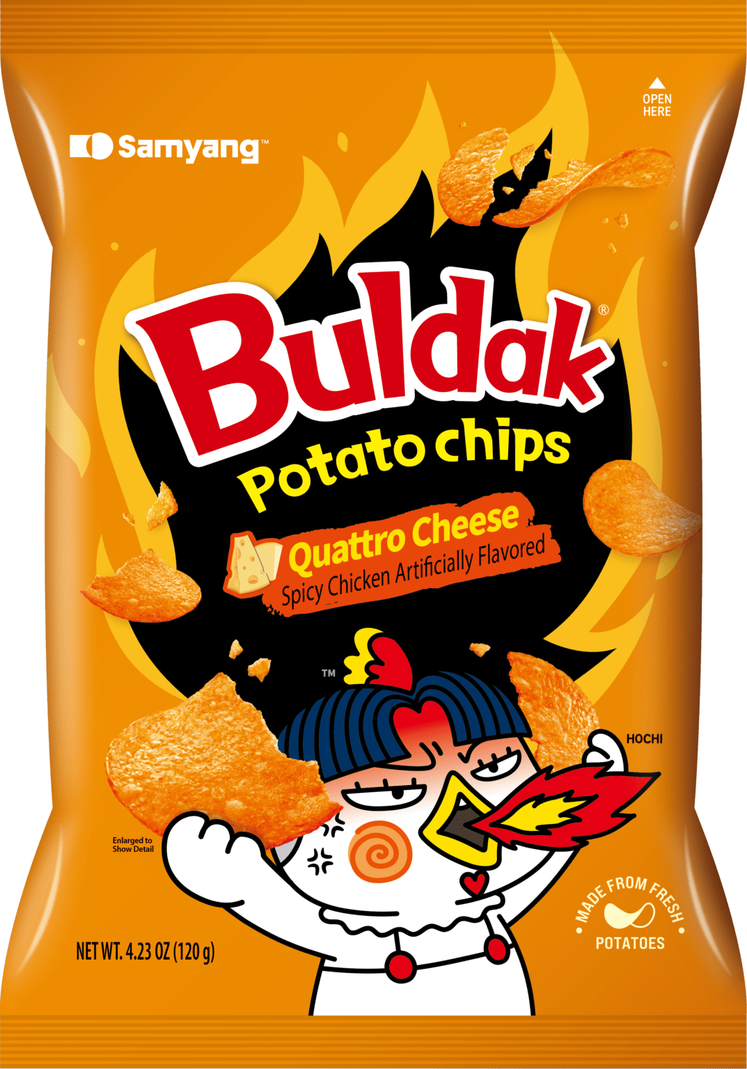 Samyang Buldak Potato Chips Quattro Cheese - Daebak