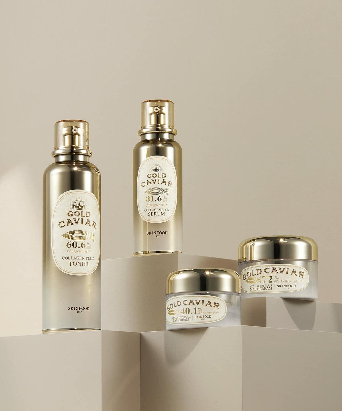 SKINFOOD Crème Contour des Yeux Gold Caviar Collagen Plus 30g
