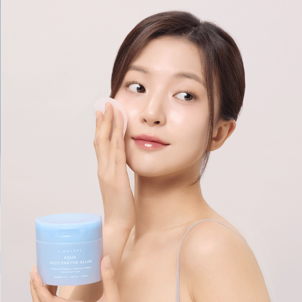 S.NATURE Aqua Oasis Panthe-Allan Calming Pad 60P 190ml - Daebak