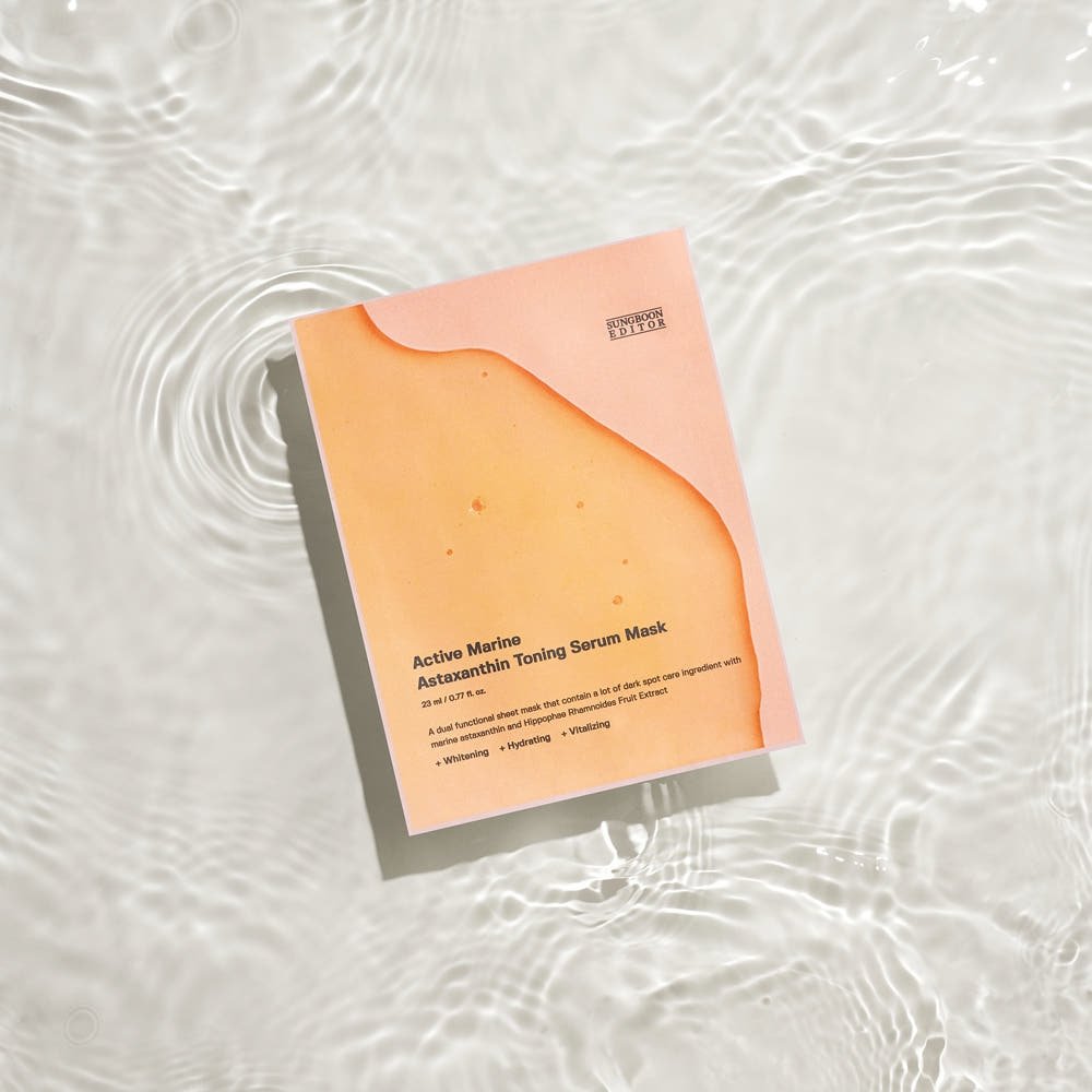 SUNGBOON EDITOR Active Marine Astaxanthin Toning Serum Mask 23ml X 10ea - Daebak