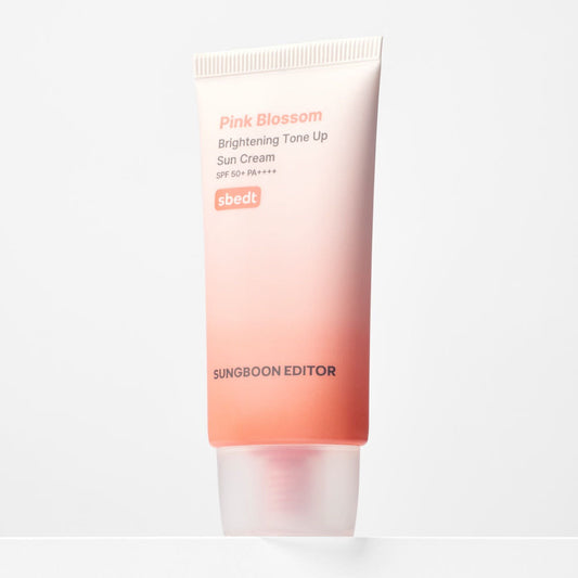 Crema solar iluminadora de tono uniforme Pink Blossom Brightening de SUNGBOON EDITOR SPF 50+ PA+++ 50ml