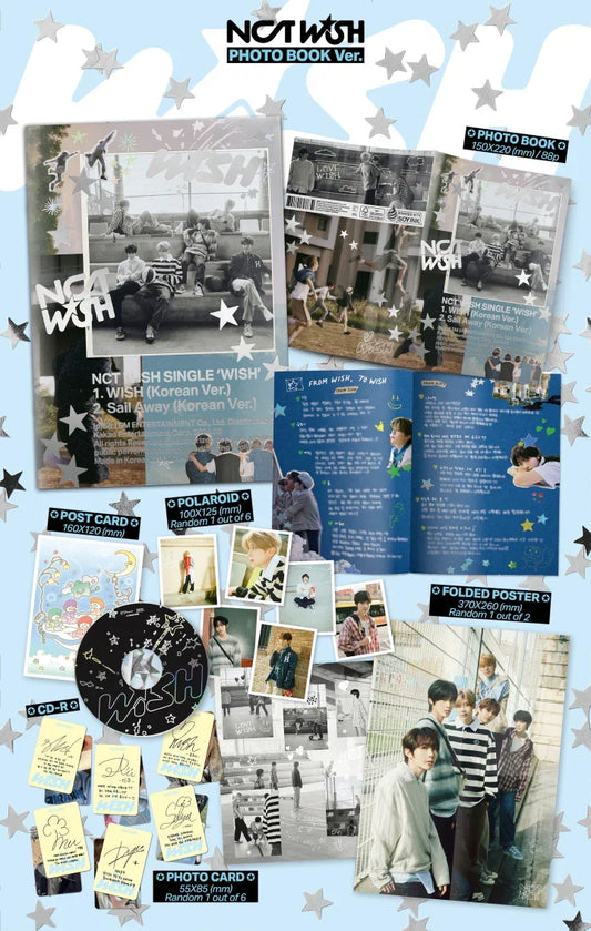NCT Wish Debut Single: Wish (Photobook Ver)