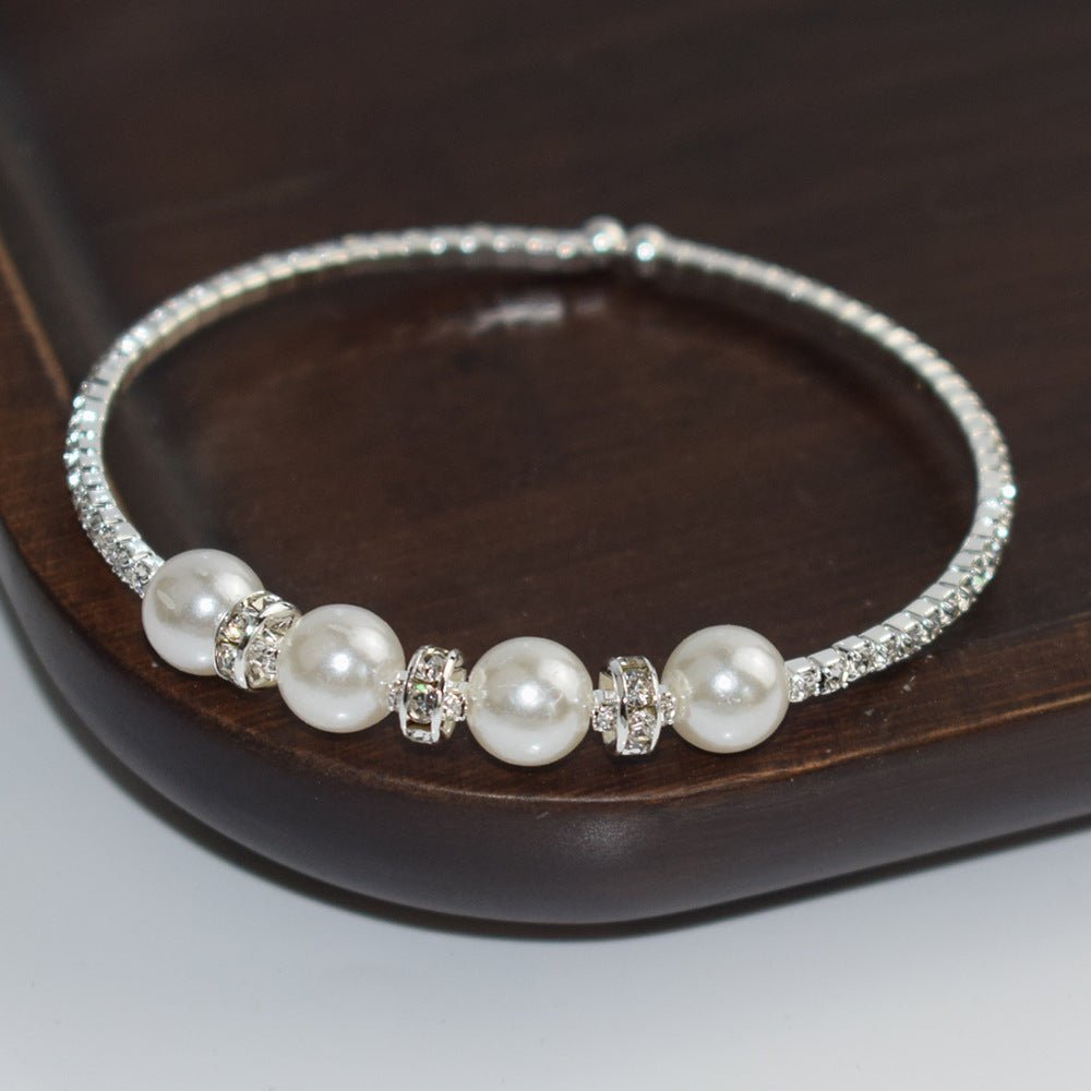 Women's Korean Style Personalized Fashion Mixed Alloy Open Bracelet - Daebak