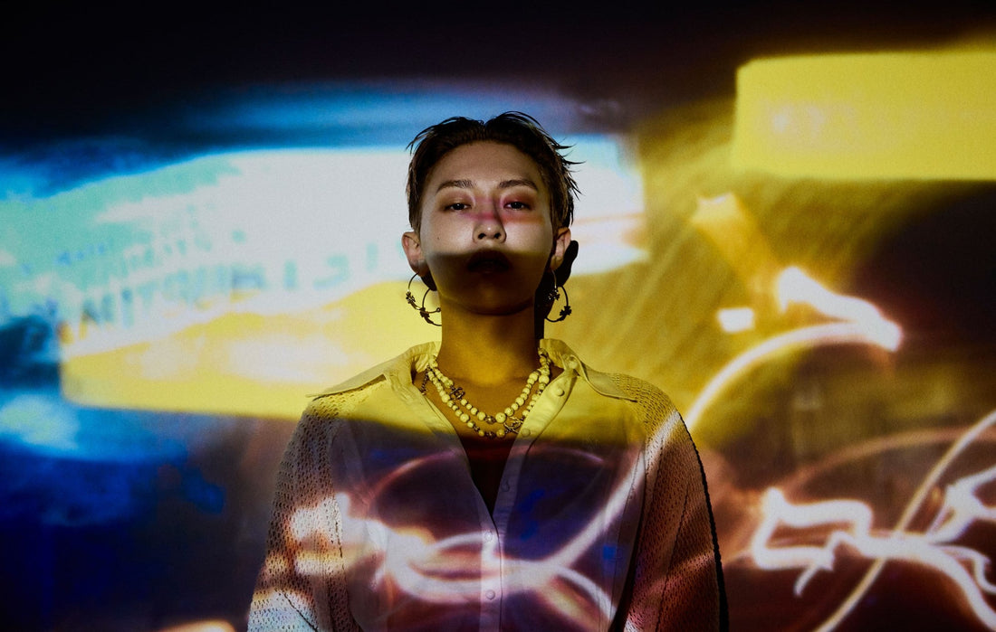 DPR Live portrait posing in studio for NME interview