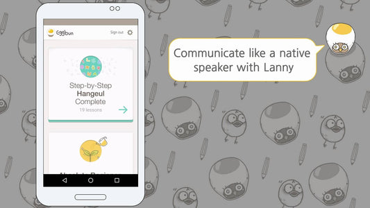 Chat to Learn Korean with Eggbun app - Korean language learning