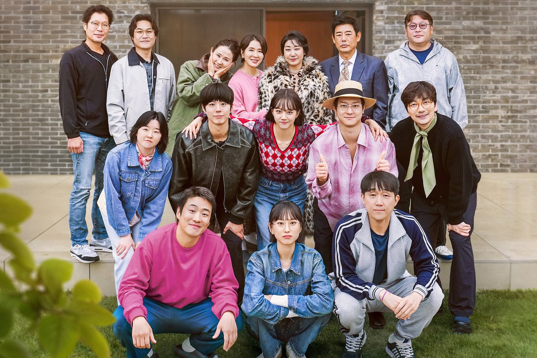 Reply 1988 cast reunion poster featuring Hyeri, Park Bo-gum and the Ssangmun-dong family, the most iconic autumn-watch K-drama