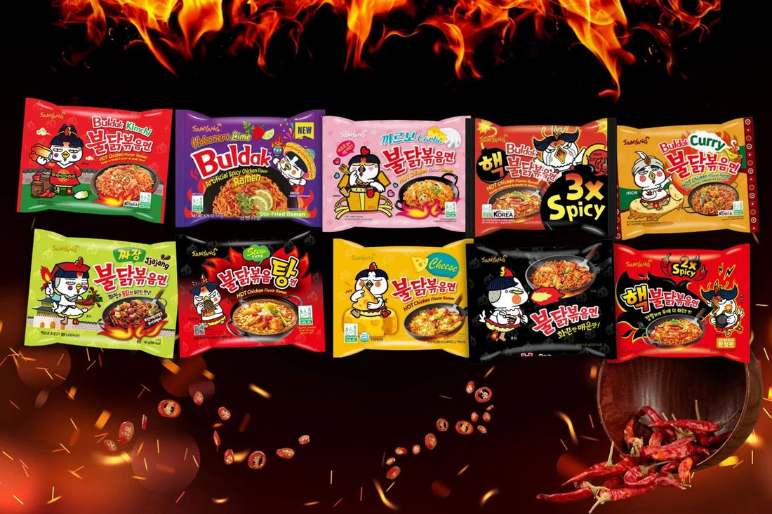 The Korean Fire Noodle Challenge - Daebak