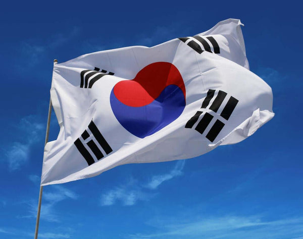 Die symbolische Flagge Koreas: Taegeukgi