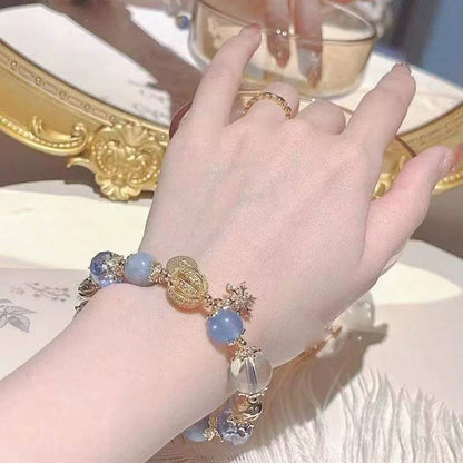 New Snowflake Starry Sky Bracelet For Women, Exquisite New High-End Sweet Simple Christmas Gift Versatile Bracelet Trend