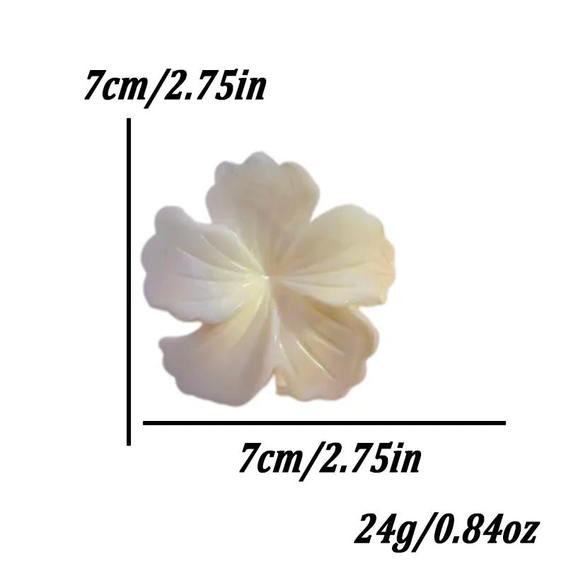 1/6pcs Rendering Colorful Flower Hair Clip for Woman Elegant Korean Style Shark Clip Fashion Girl's Ponytail Clip Hair Clamp - Daebak