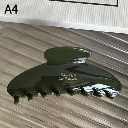 1Pc Large Crab Hair Clips Shark Clip Retro Korean Acetate Hair Claw Simple Hairpin Fashion Hair Accessories For Woman Girls. - Daebak