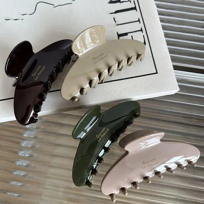 1Pc Large Crab Hair Clips Shark Clip Retro Korean Acetate Hair Claw Simple Hairpin Fashion Hair Accessories For Woman Girls. - Daebak