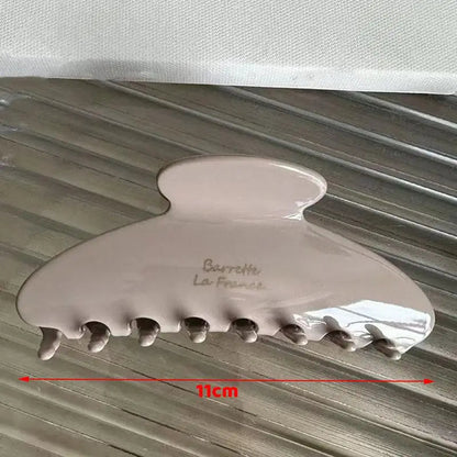 1Pcs Hair Claw Simple Hairpin Fashion Hair Accessories For Woman Girls Large Crab Hair Clips Shark Clip Retro Korean Acetate - Daebak