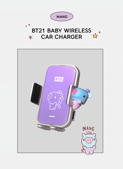 (Last stock!) BT21 BABY Fast Wireless Car Charger