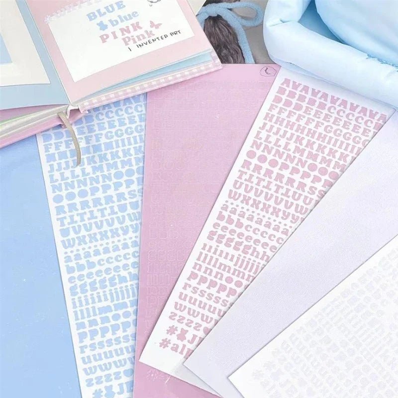 3pcs/set Korean Letter Scrapbook Sticker Set | DIY Decor for Kpop Photocard and Journaling - Daebak