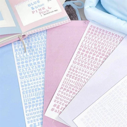3pcs/set Korean Letter Scrapbook Sticker Set | DIY Decor for Kpop Photocard and Journaling - Daebak